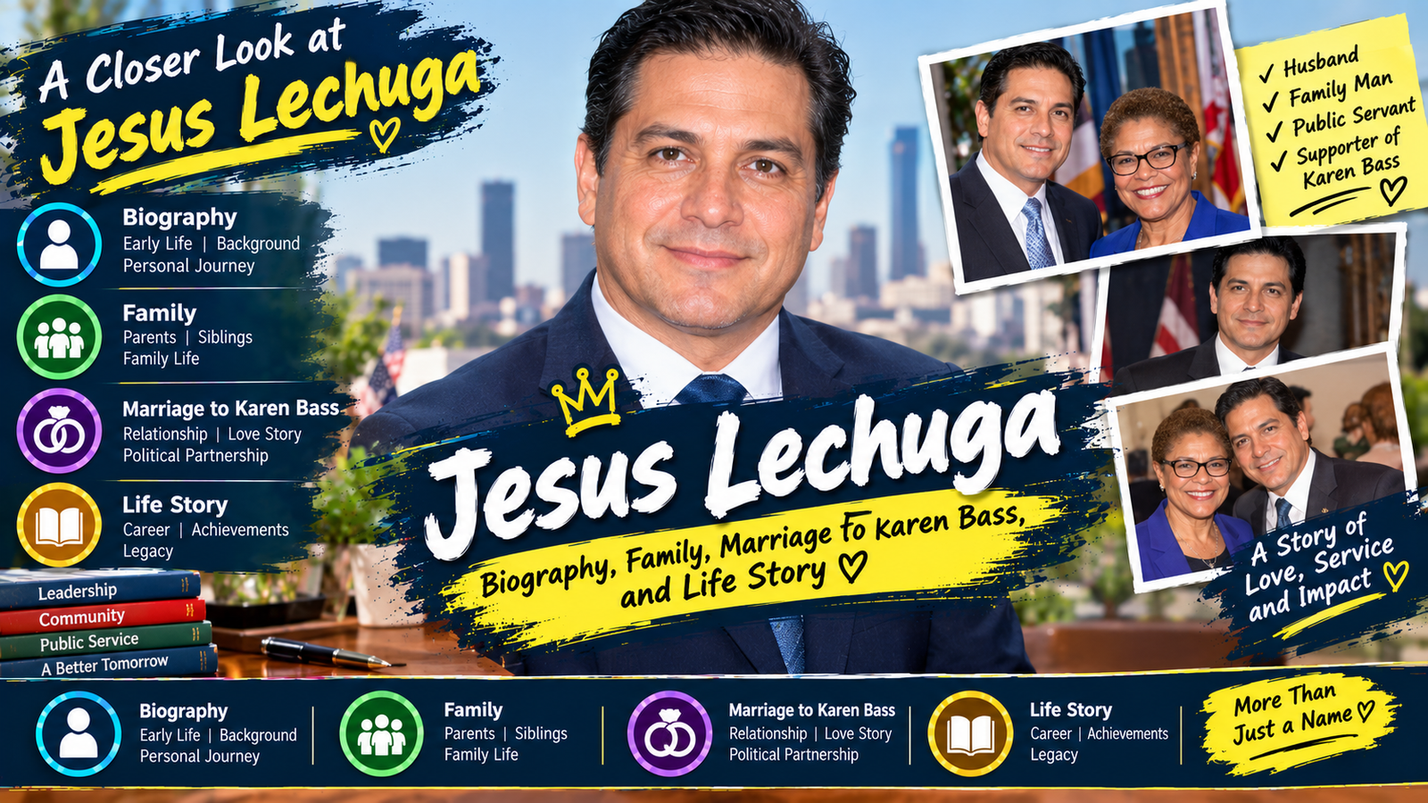 Jesus Lechuga: Biography, Family, Marriage to Karen Bass, and Life Story