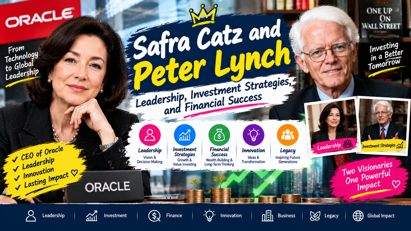 Safra Catz and Peter Lynch: Leadership, Investment Strategies, and Financial Success